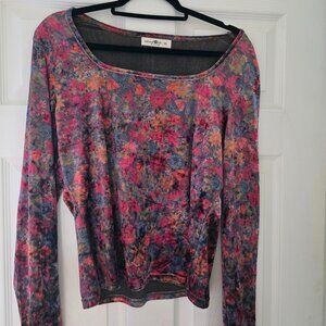 Natural Life  NWOT Velvet blouse XL